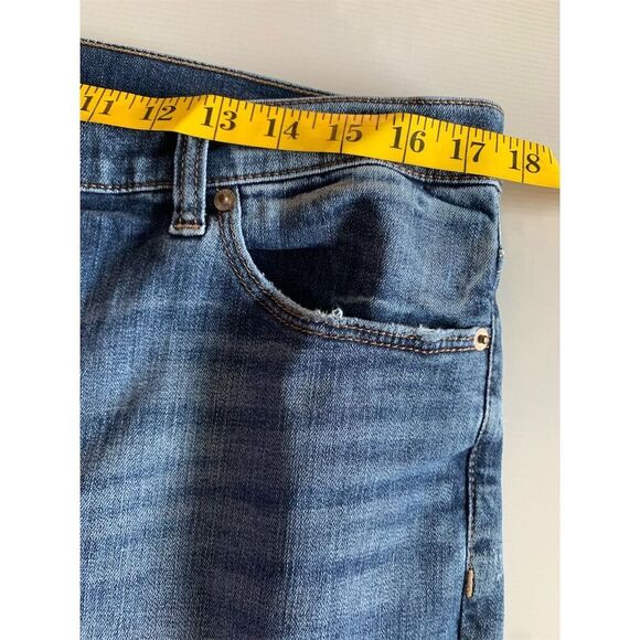 Express Women's Size 12 High-Rise Distressed Girlfriend Jeans Blue - Picture 6 of 12